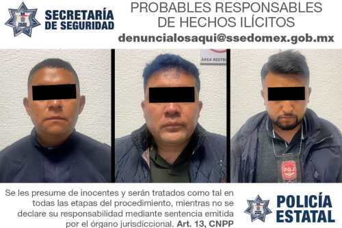 Por secuestro y extorsión, detienen a policía municipal de Zinacantepec en Almoloya de Juárez